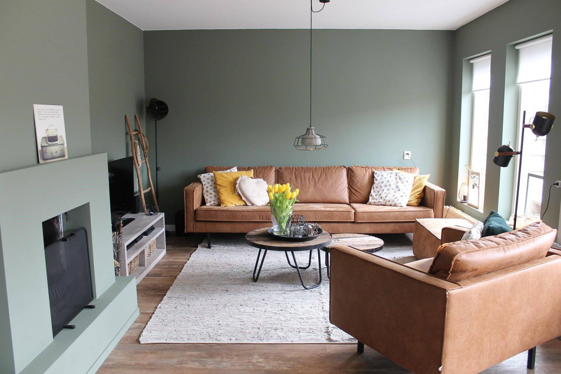 Wohnzimmer Wandgestaltung: Ideen &amp; Die Richtige Farbwahl! for Wand Wohnzimmer